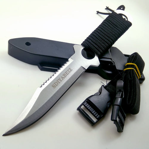 Fixed Blade Knife Hunting Stainless Steel Army Tactical Knives