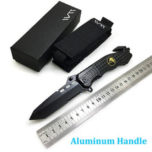 Load image into Gallery viewer, WTT 229 Black Folding Hunting Knife
