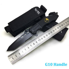 Load image into Gallery viewer, WTT 229 Black Folding Hunting Knife
